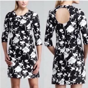 Kate Spade Black and White Floral Backless Dress
